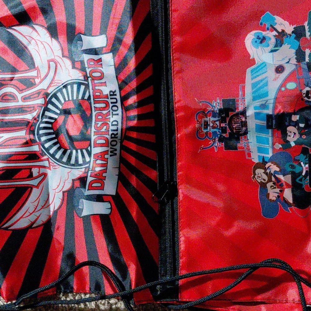 Red And Black Drawstring Backpack - image 2